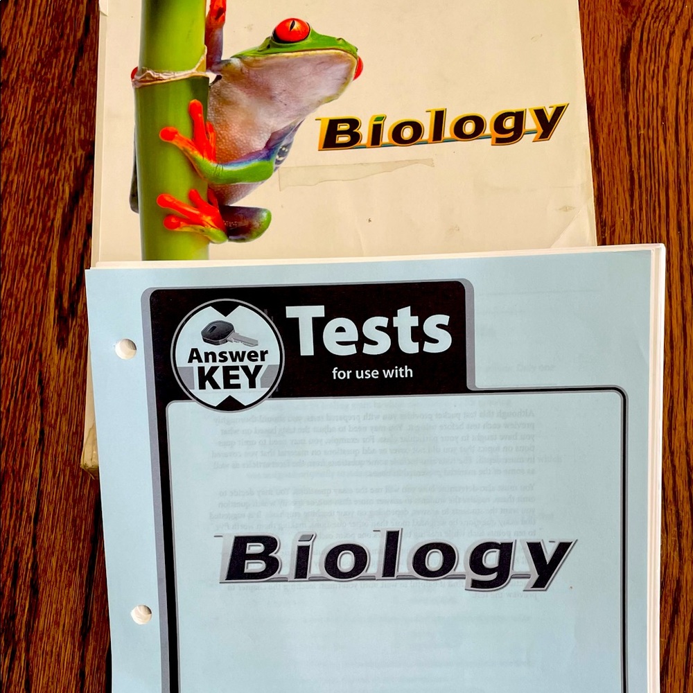 BJU Biology Book and test book